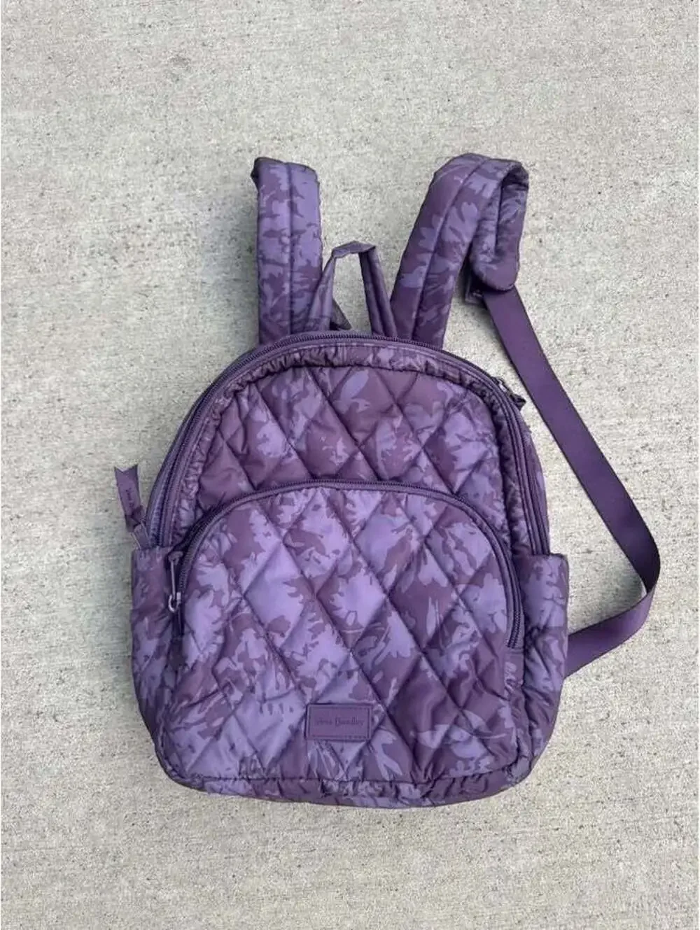 Vera Bradley Tonal Chrysanthemums Flower Purple 12x12